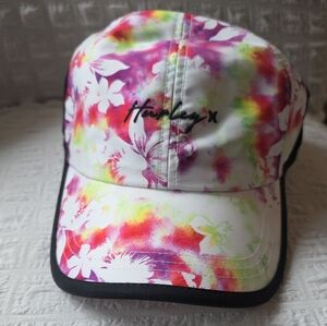 Hurley Floral Splash Cap - Pink, Yellow, Green